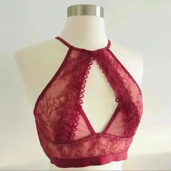 New Victoria Secret Lace Bralette Bra Sz M - Picture 2 of 12